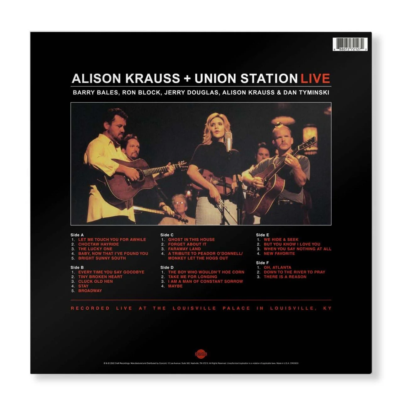 KRAUSS,ALISON & UNION STATION - LIVE Vinyl LP - Image 3