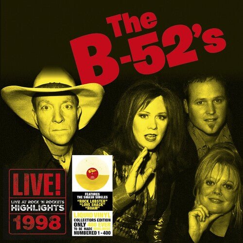 B-52'S - LIVE AT ROCK 'N ROCKETS - YELLOW LIQUID VINYL Vinyl LP