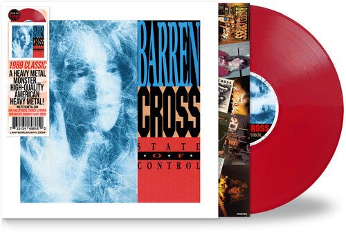 BARREN CROSS - STATE OF CONTROL - RED Vinyl LP