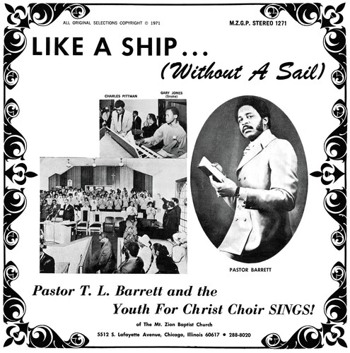 BARRETT,PASTOR T.L. / YOUTH FOR CHRIST CHOIR - LIKE A SHIP (WITHOUT A SAIL) Vinyl LP