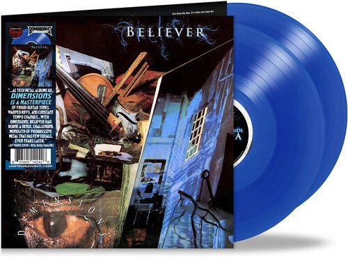 BELIEVER - DIMENSIONS - BLUE Vinyl LP