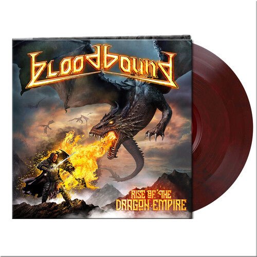 BLOODBOUND - RISE OF THE DRAGON EMPIRE - RED/BLACK MARBLED Vinyl LP