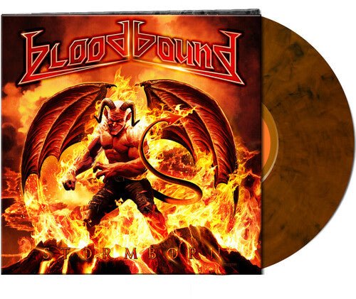 BLOODBOUND - STORMBORN - ORANGE/BLACK MARBLED Vinyl LP