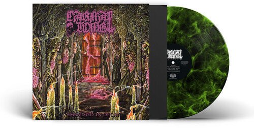 CARNAL TOMB - EMBALMED IN DECAY - LIME/BLACK MARBLED Vinyl LP