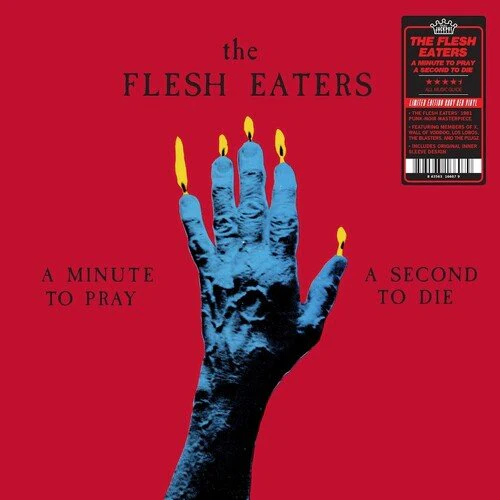 FLESH EATERS - MINUTE TO PRAY A SECOND TO DIE - RUBY RED Vinyl LP - Image 2