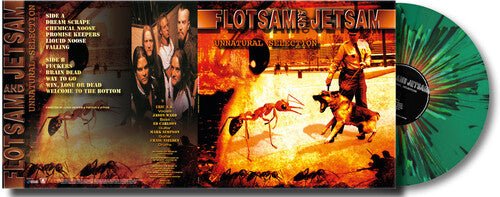 FLOTSAM & JETSAM - UNNATURAL SELECTION - LIMITED EDITION Splatter Green Vinyl LP - Image 2