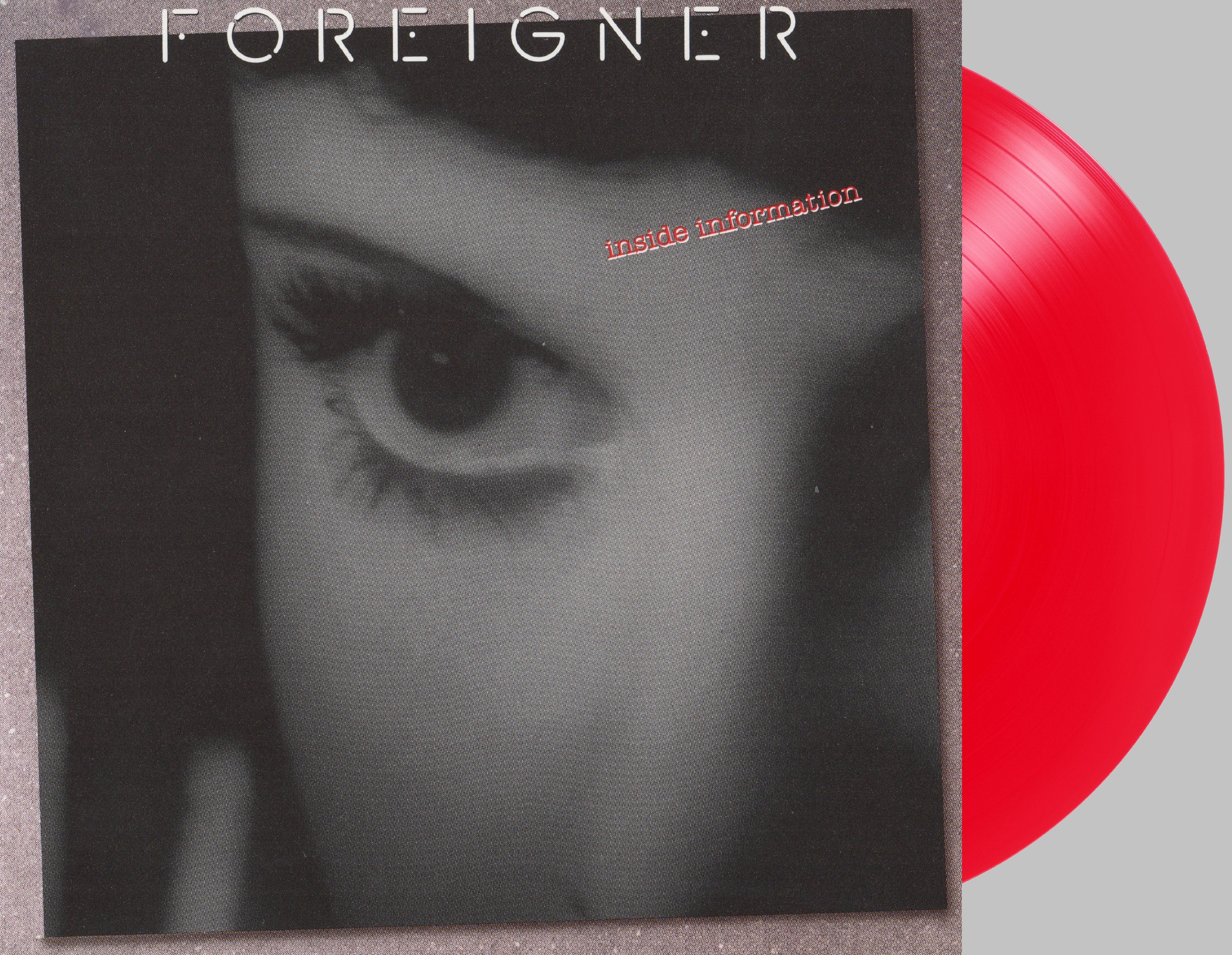 FOREIGNER - INSIDE INFORMATION Clear Red Vinyl LP