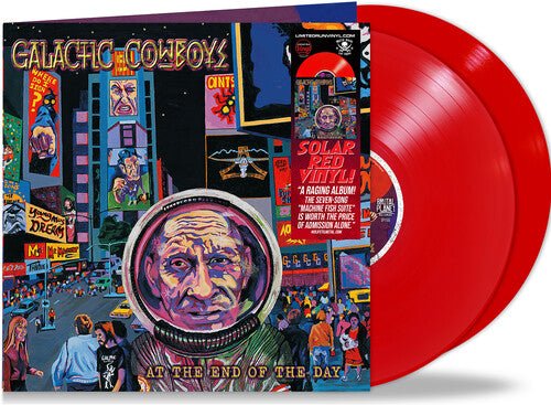 GALACTIC COWBOYS - AT THE END OF THE DAY - SOLAR RED Vinyl LP