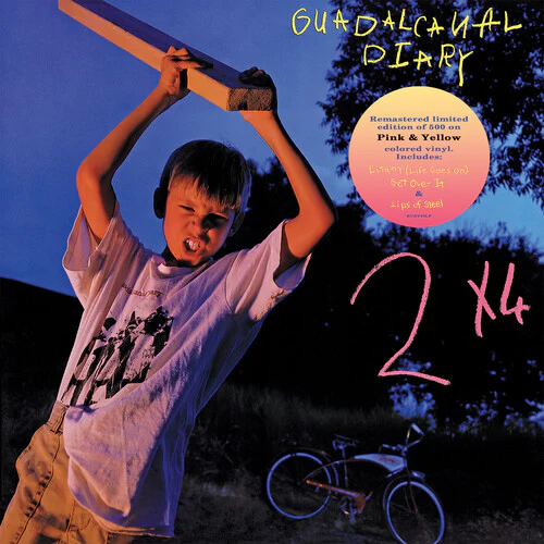 GUADALCANAL DIARY - 2 X 4 - PINK/YELLOW SWIRL Vinyl LP