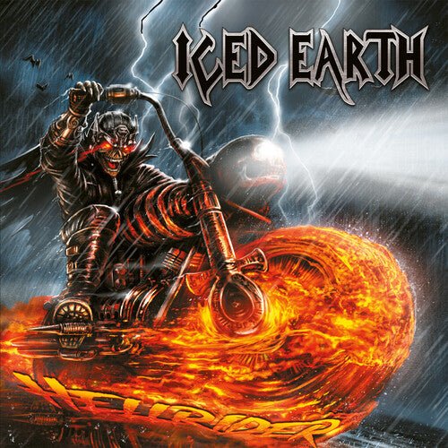 ICED EARTH - HELLRIDER - ORANGE/YELLOW/SILVER SPLATTER Vinyl LP