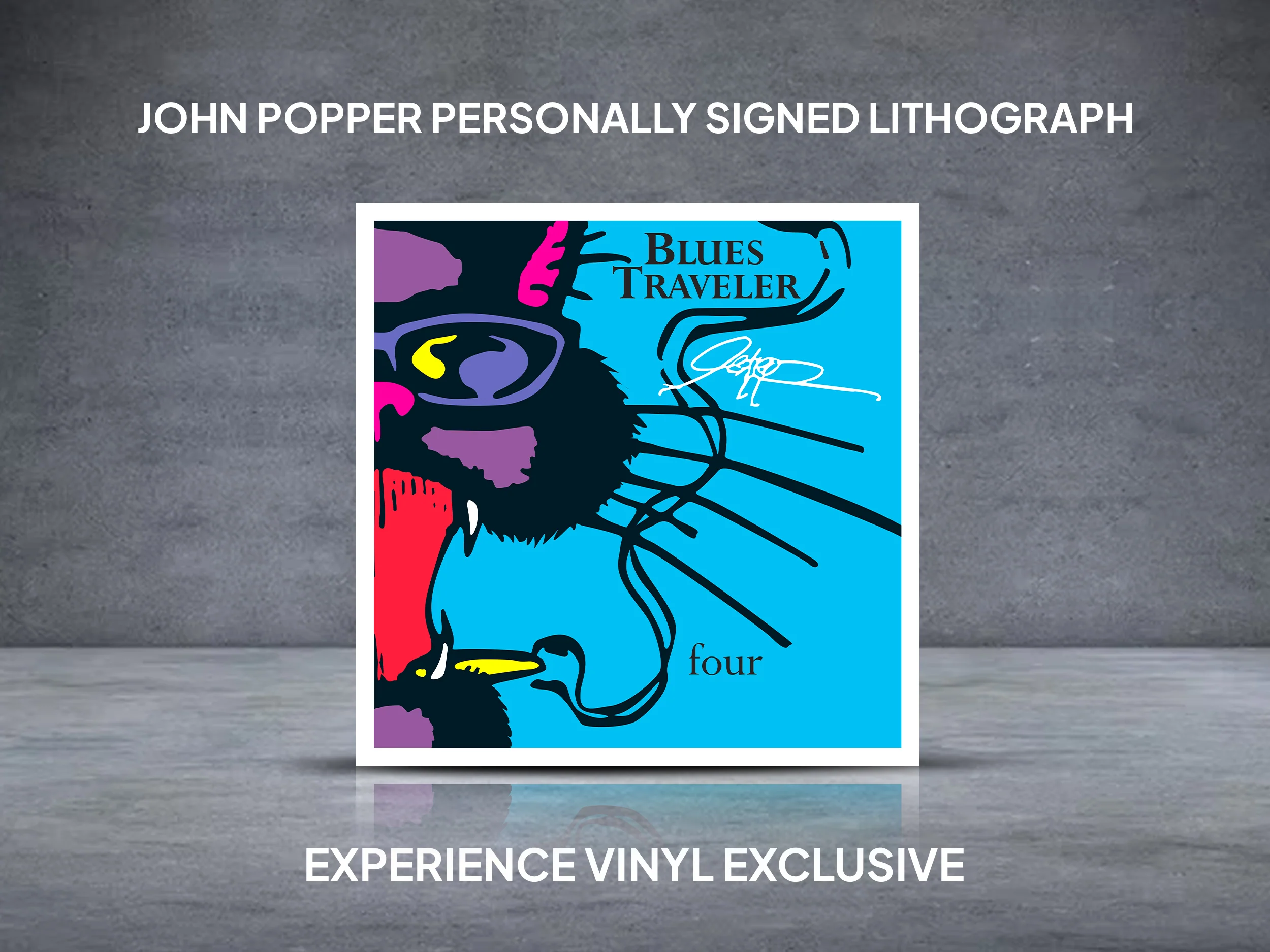 John Popper - Alternative Cover of Four Personally Signed Lithograph - Image 2