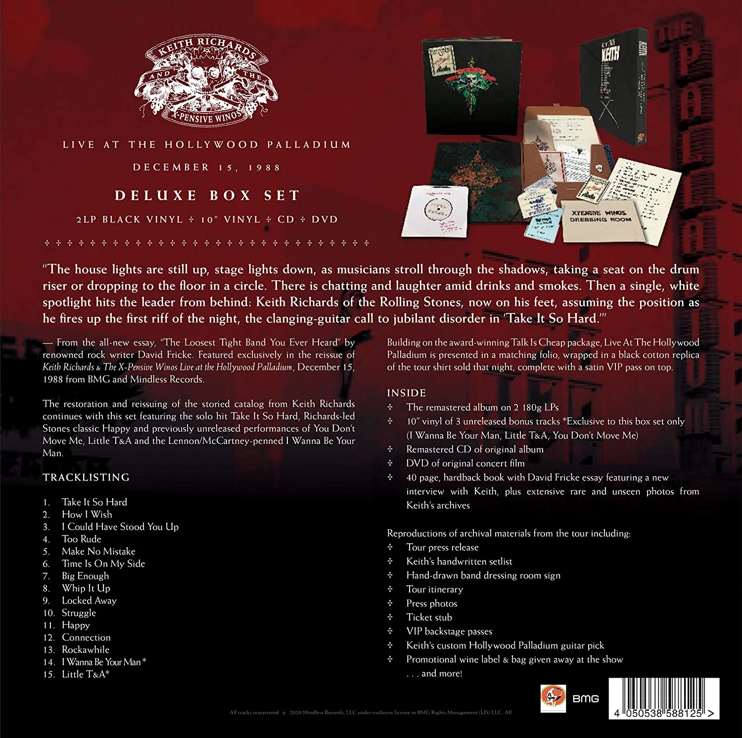 RICHARDS,KEITH & THE X-PENSIVE WINOS - LIVE AT THE HOLLYWOOD PALLADIUM Vinyl LP - Image 3