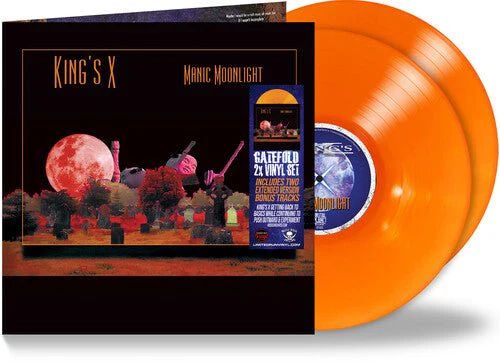 KING'S X - MANIC MOONLIGHT - ORANGE Vinyl LP
