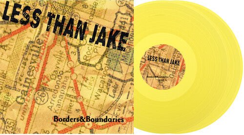 LESS THAN JAKE - BORDERS & BOUNDARIES 25TH ANNIVERSARY - YELLOW Vinyl LP