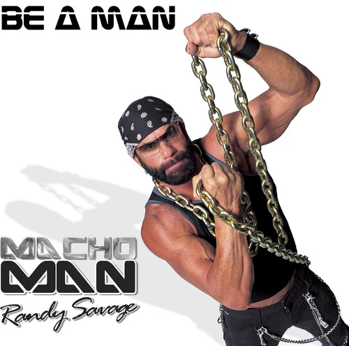 MACHO MAN RANDY SAVAGE - BE A MAN - YELLOW/BLACK/PINK) Vinyl LP - Image 2