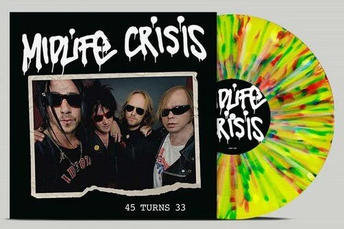 MIDLIFE CRISIS - 45 TURNS 33 - MULTICOLOUR-SPLATTER Vinyl LP