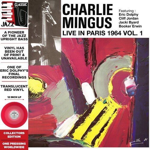 MINGUS,CHARLIE - LIVE IN PARIS 1964 VOL. 1 - TRANSLUCENT RED Vinyl LP