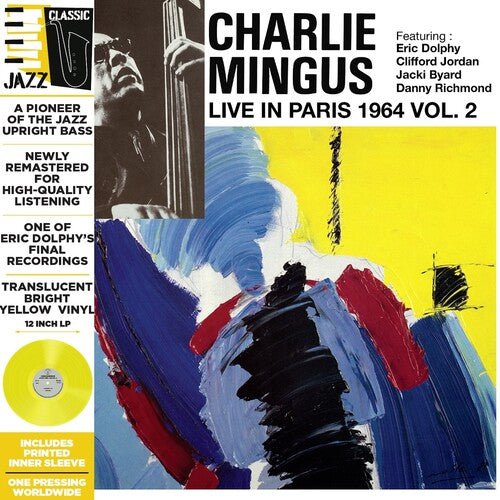 MINGUS,CHARLIE - LIVE IN PARIS 1964 VOL. 2 - TRANSLUCENT YELLOW Vinyl LP