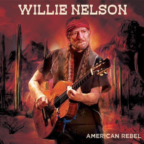 NELSON,WILLIE - AMERICAN REBEL - RED MARBLE Vinyl LP - Image 4