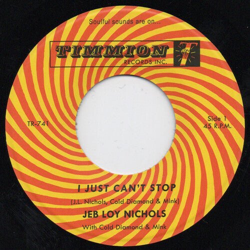 NICHOLS,JEB LOY / COLD DIAMOND & MINK - JUST CAN'T STOP - RED Vinyl LP