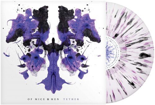 OF MICE & MEN - TETHER - WHITE PURPLE BLACK SPLATTER Vinyl LP