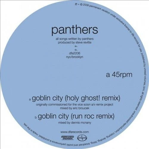 PANTHERS - GOBLIN CITY (HOLY GHOST REMIX) Vinyl LP