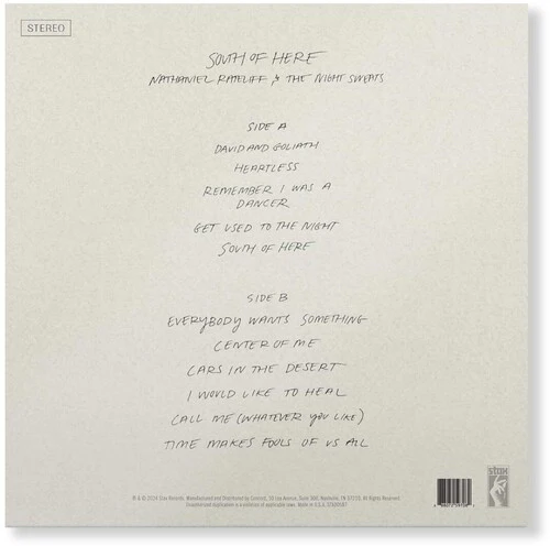 RATELIFF,NATHANIEL & THE NIGHT SWEATS - SOUTH OF HERE Vinyl LP - Image 2