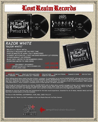 RAZOR WHITE Vinyl LP