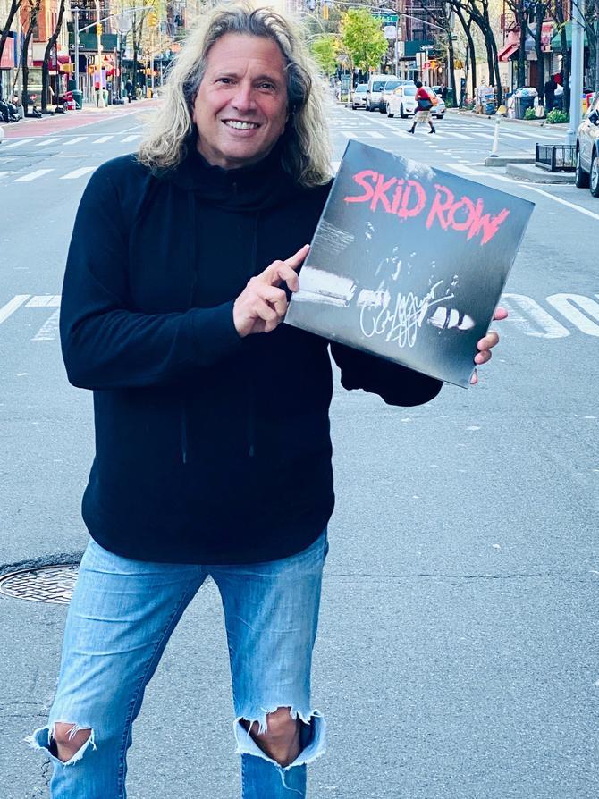 Rob Affuso Autographed and Inscribed "Play It Loud" Skid Row Purple Vinyl LP - Image 3
