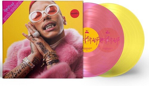 SFERA EBBASTA - ROCKSTAR ($ELEBRATION) - PINK & YELLOW VINYL Vinyl LP