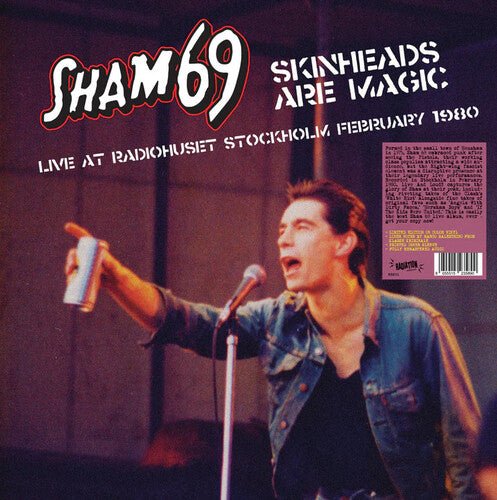 SHAM 69 - SKINHEADS ARE MAGIC: LIVE IN STOCKHOLM 02/02/1980 Vinyl LP
