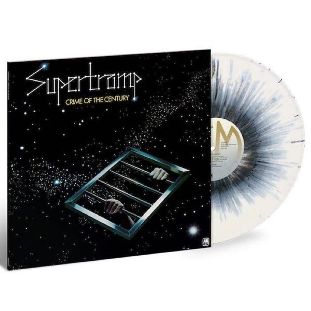 Supertramp Crime of the Century 180 Gram LP White Vinyl with Cosmic Black Splatter Vinyl LP