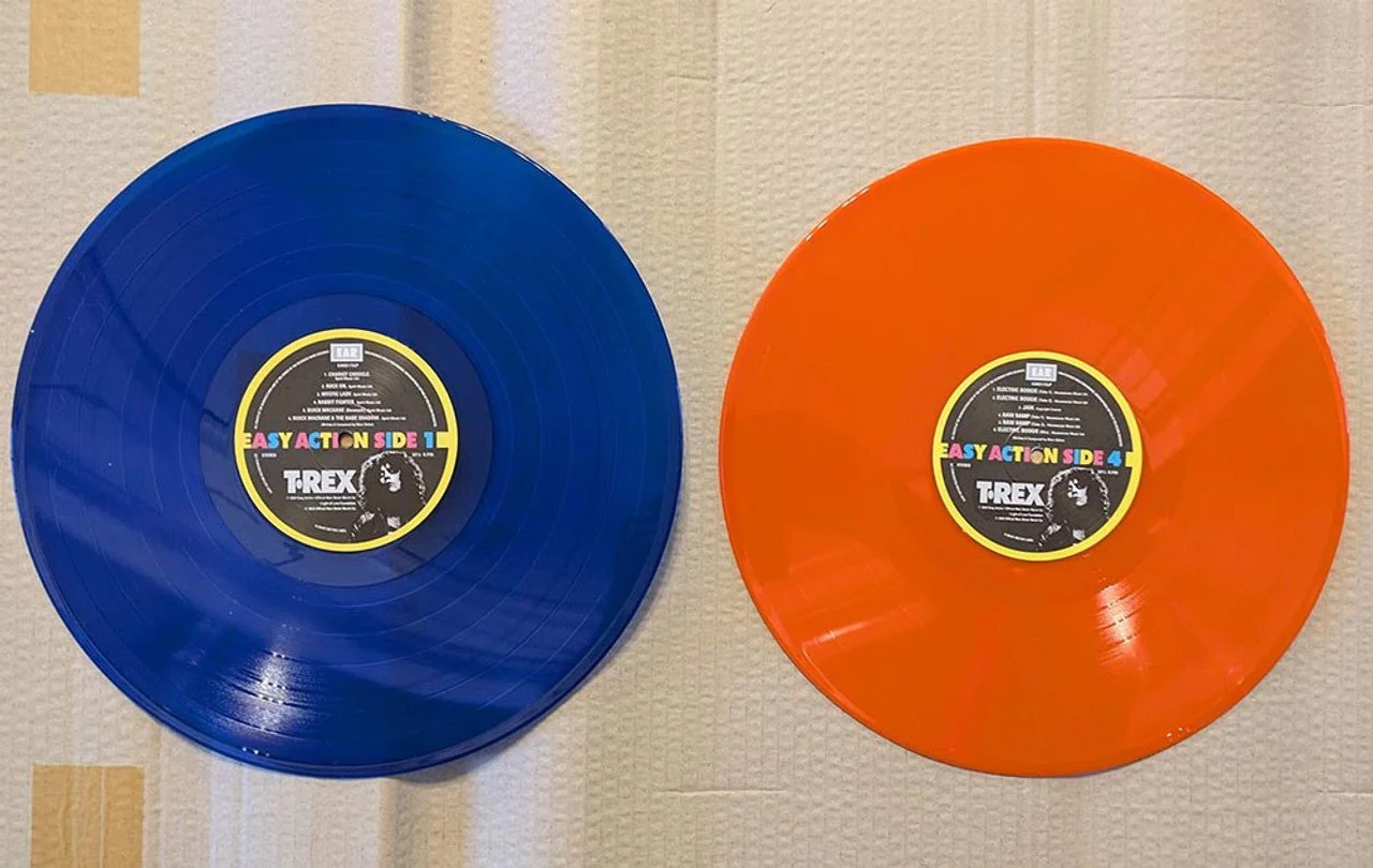 T. REX - EASY ACTION Blue & Orange Vinyl LP - Image 2