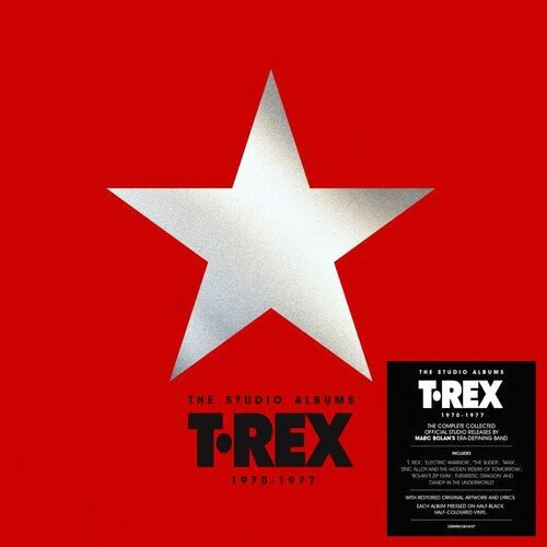 T.REX - STUDIO ALBUMS 1970-1977 - HALF & HALF COLORED Vinyl LP - Image 2