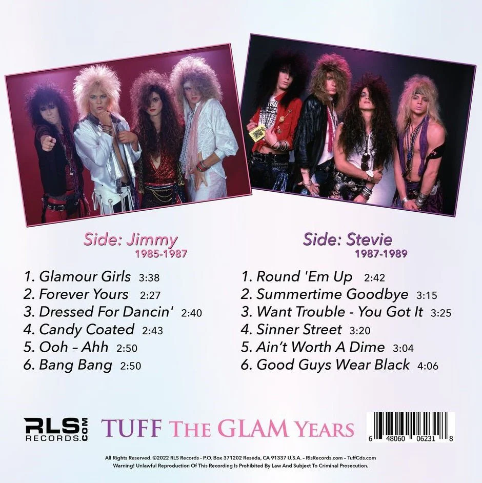 TUFF - THE GLAM YEARS 1985-1989 BLACK/PURPLE Vinyl LP - Image 2