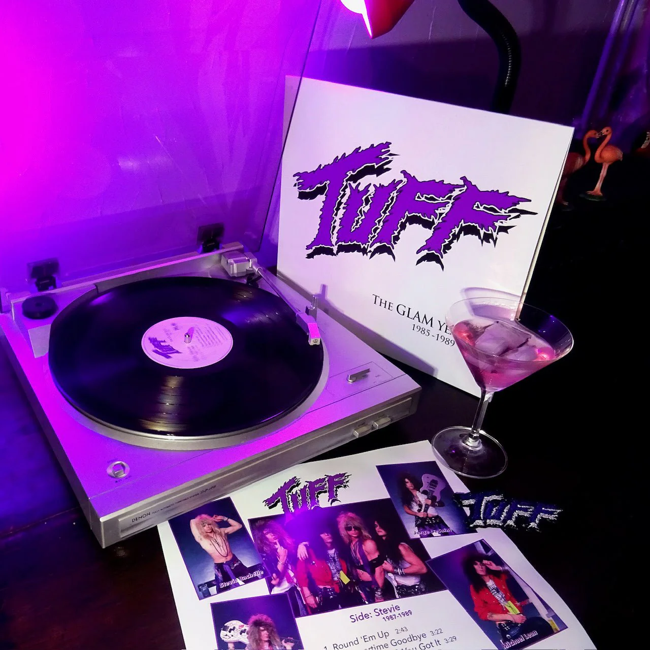 TUFF - THE GLAM YEARS 1985-1989 BLACK/PURPLE Vinyl LP - Image 4