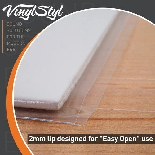 Vinyl Styl® 12 Inch Outer Record Sleeves - Easy Open - 50 Count (Crystal Clear) - Image 4