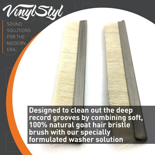 Vinyl Styl® Deep Groove Record Washer Replacement Brushes 2 Pack - Image 2